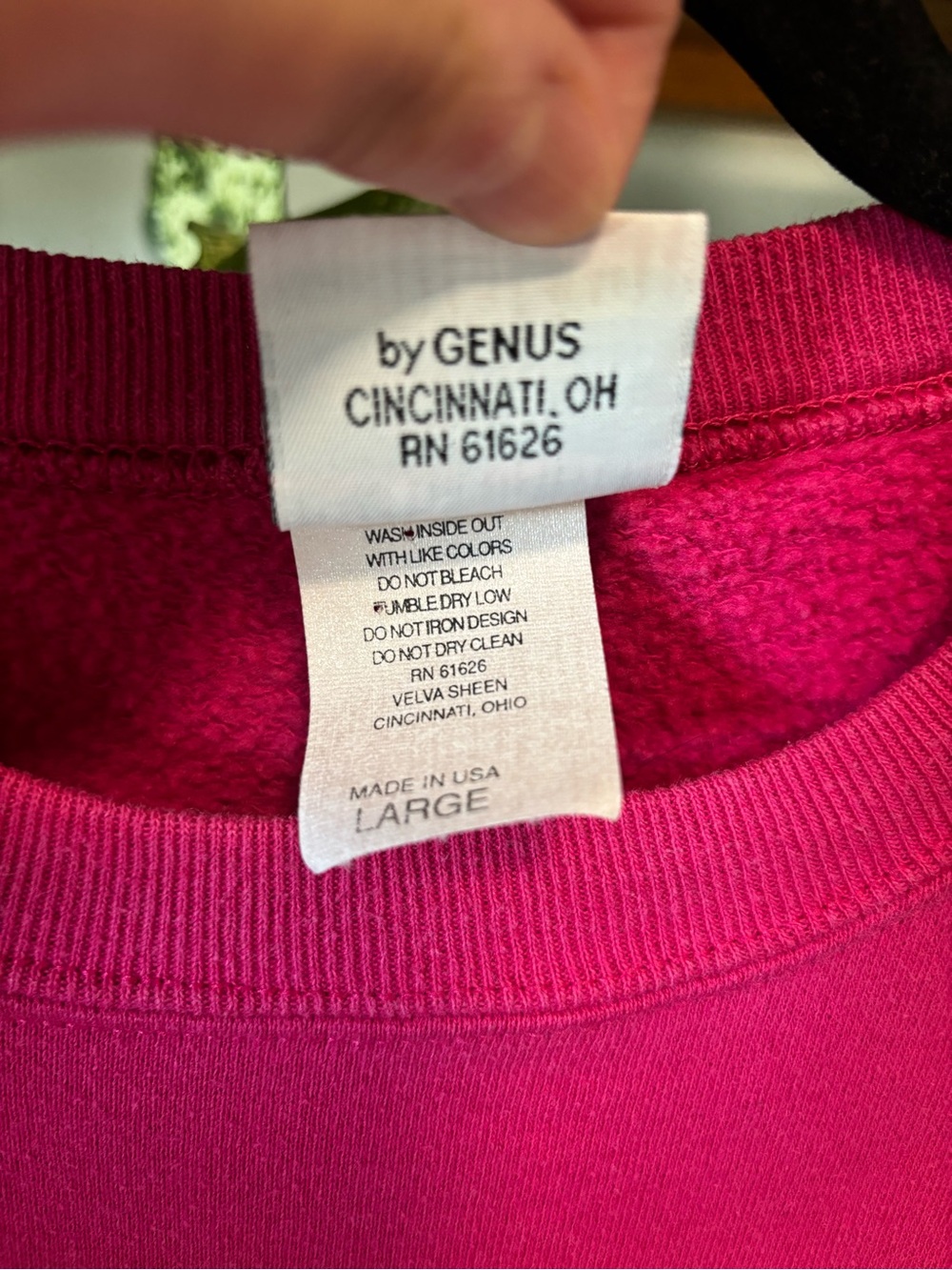 Vintage Mickey & Co Hot Pink Embroidered Sweatshirt | Large - Picture 3 of 6